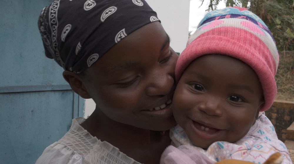 A mother who is a beneficiary of UNFPA supported programmes in Zambia