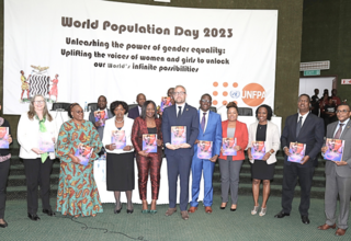 Government of Zambia, UNFPA and partners at the commemoration of 2023 World Population Day
