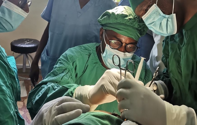 Dr. Paul Musoba, a young fistula surgeon at Solwezi General Hospital in North-Western Province of Zambia