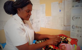 Rabecca Phiri, a midwife in Chifunabuli district