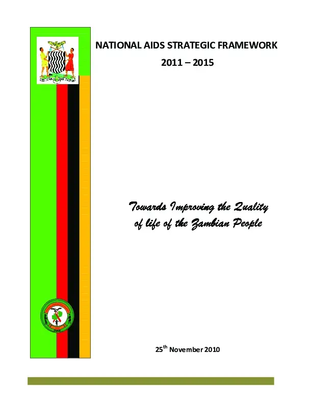 National AIDS Strategic Framework 2011-2015